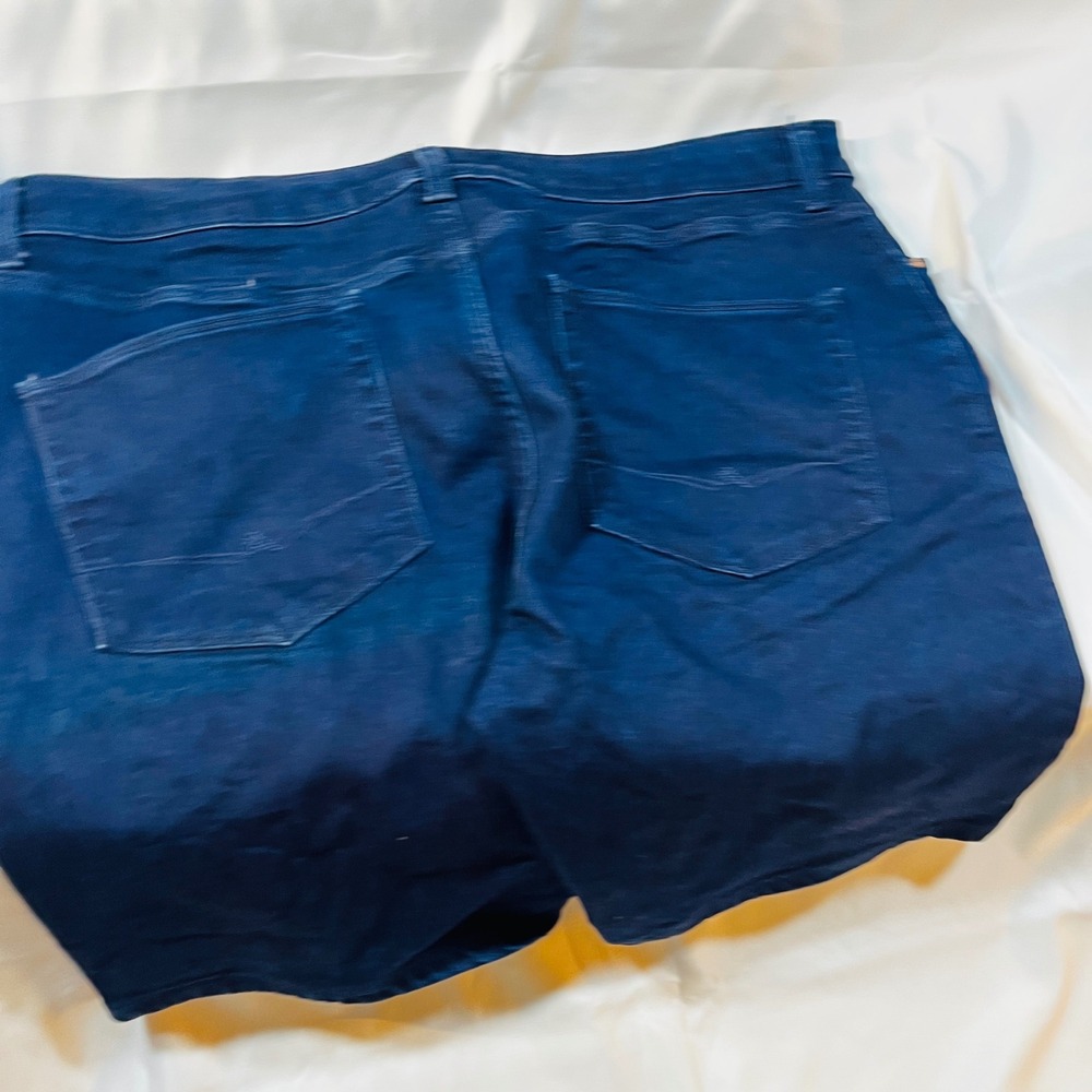 Mens Dark Wash Denim Shorts Size 38 Casual Summer Comfort